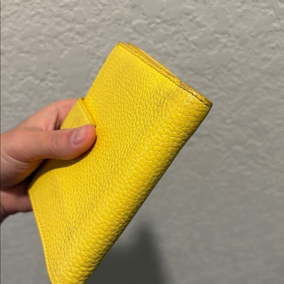 Authentic Salvatore Ferragamo Yellow Wallet SOLD AS IS - Picture 4 of 16